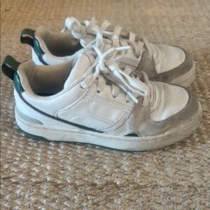 Kids White and Gray Sneakers